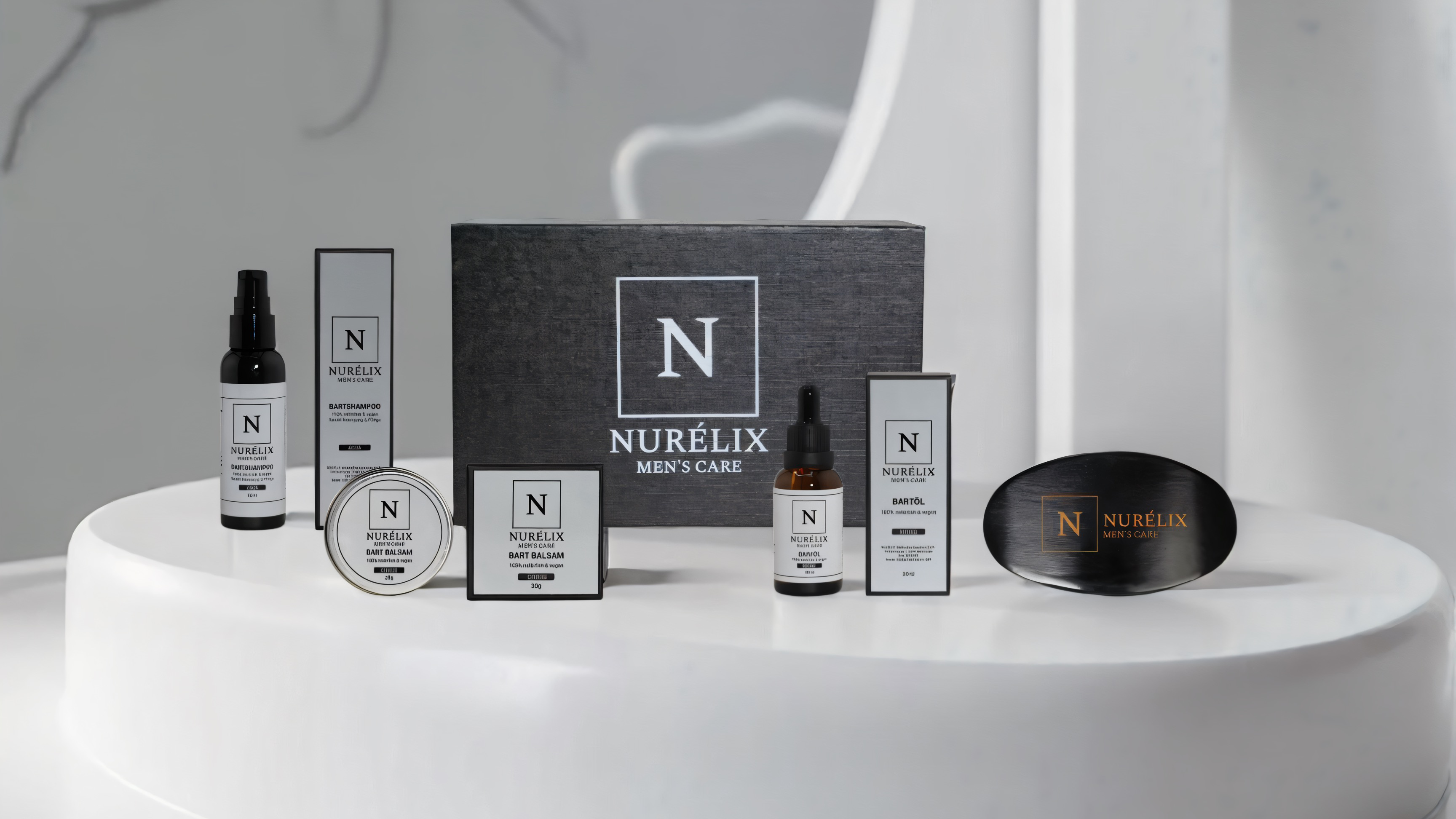 Veganes Bartpflege-Set von Nurélix – ideal für Einsteiger und Profis